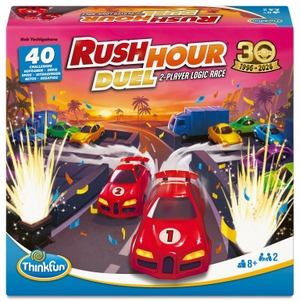 ThinkFun Rush Hour Duel - Logikspiel ab 8 Jahre - Das geniale Stau-Duell für 2 Spielende. Ravensburger Spieleverlag, 2026.