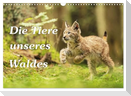 Die Tiere unseres Waldes (Wandkalender 2025 DIN A3 quer), CALVENDO Monatskalender