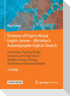 Dictionary of Projects Abroad English-German ¿ Wörterbuch Auslandsprojekte Englisch-Deutsch