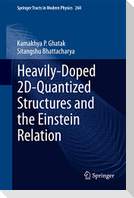 Heavily-Doped 2D-Quantized Structures and the Einstein Relation