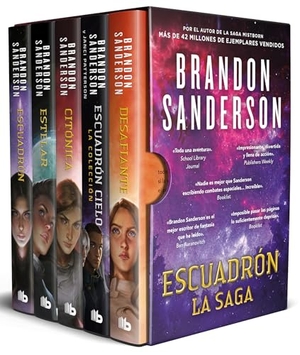 Sanderson, Brandon. Estuche Escuadrón (Contiene: Escuadrón; Estelar; Citónica; Desafiante Y Escuadrón Cielo) / Skyward Boxed Set: Skyward; Starsight; Cytonic and Defiant. Prh Grupo Editorial, 2025.