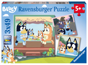 Ravensburger Kinderpuzzle 05685 - Blueys Abenteuer - 3x49 Teile Bluey Puzzle für Kinder ab 5 Jahren