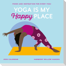 Yoga Is My Happy Place Wall Calendar 2025