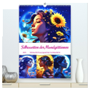Silhouetten der Mondgöttinnen (hochwertiger Premium Wandkalender 2025 DIN A2 hoch), Kunstdruck in Hochglanz