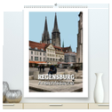 Regensburg - Ansichtssache (hochwertiger Premium Wandkalender 2024 DIN A2 hoch), Kunstdruck in Hochglanz