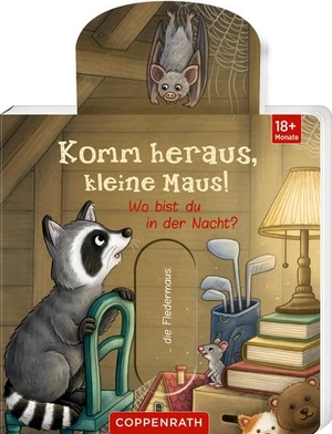 Komm heraus, kleine Maus!: Wo bist du in der Nacht?. Coppenrath, 2026.