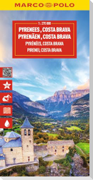MARCO POLO Reisekarte Pyrenäen, Costa Brava 1:275.000