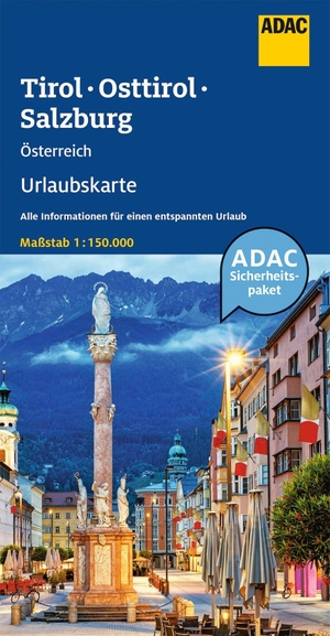 ADAC Urlaubskarte Österreich 05 Tirol, Osttirol, Salzburg 1:150.000. ADAC, 2022.