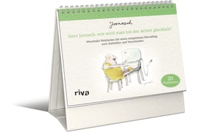 Herr Janosch, wie wird man bei der Arbeit glücklich? - Wondraks Weisheiten für einen entspannten Büroalltag zum Aufstellen und Verschenken - 20 Postkarten. Das Geschenk für Kollegen. riva Verlag, 2023.