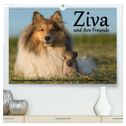 Ziva und ihre Freunde (hochwertiger Premium Wandkalender 2024 DIN A2 quer), Kunstdruck in Hochglanz