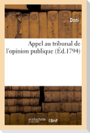Appel au tribunal de l'opinion publique
