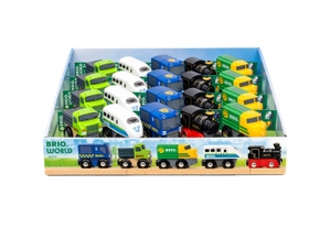 BRIO World - Mini-Züge & -Fahrzeuge in VKK mit VE 20. Ravensburger Spieleverlag, 2025.