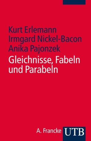 Erlemann, Kurt / Nickel-Bacon, Irmgard et al. Gleichnisse - Fabeln - Parabeln - Exegetische, literaturtheoretische und religionspädagogische Zugänge. UTB GmbH, 2014.