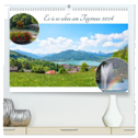 Es is so schee am Tegernsee 2024 (hochwertiger Premium Wandkalender 2024 DIN A2 quer), Kunstdruck in Hochglanz