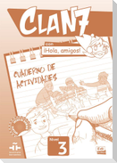 Clan 7 con ¡Hola, amigos! 3. Arbeitsbuch + Stickerbogen