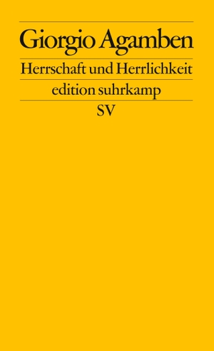 Agamben, Giorgio. Herrschaft und Herrlichkeit - Zur theologischen Genealogie von Ökonomie und Regierung. Homo sacer II.2. Suhrkamp Verlag AG, 2010.