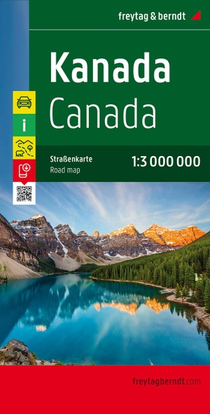 Kanada, Autokarte 1:3 Mio. - Maßstab 1:3.000.000. Freytag + Berndt, 2022.