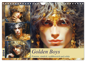 Golden Boys. Feminin, sinnlich, verführersich und schön (Wandkalender 2024 DIN A4 quer), CALVENDO Monatskalender