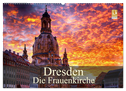 Dresden - Die Frauenkirche (Wandkalender 2024 DIN A2 quer), CALVENDO Monatskalender