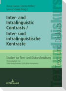 Inter- and Intralinguistic Contrasts / Inter- und intralinguistische Kontraste