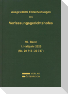Ausgewählte Entscheidungen des Verfassungsgerichtshofes