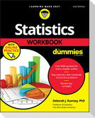 Statistics Workbook For Dummies with Online Practice, 2nd Edition
