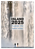 Island 2025 - Einzigartige Natur hautnah erleben (Tischkalender 2025 DIN A5 hoch), CALVENDO Monatskalender