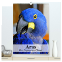 Aras. Der Papageien-Planer (hochwertiger Premium Wandkalender 2024 DIN A2 hoch), Kunstdruck in Hochglanz