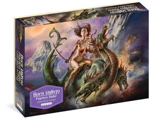 Workman Publishing / Boris Vallejo. Boris Vallejo Fearless Rider 1,000-Piece Puzzle - For Adults Fantasy Dragon Gift Jigsaw 26 3/8" X 18 7/8". Workman Publishing, 2020.
