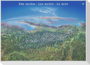 Panoramakarte Alpen