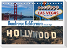 Rundreise Kalifornien mit Las Vegas (Tischkalender 2025 DIN A5 quer), CALVENDO Monatskalender