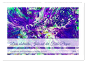 Dein abstraktes Jahr mit der Farbe Purpur (Wandkalender 2024 DIN A2 quer), CALVENDO Monatskalender