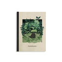 matabooks - Nachhaltiges A6 Notizbuch/Skizzenbuch/Tagebuch/Bullet Journal/Schreibheft aus Graspapier - Steifbroschur Dahara Farbe: Rainy Green