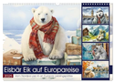 Eisbär Eik auf Europareise (Wandkalender 2025 DIN A3 quer), CALVENDO Monatskalender