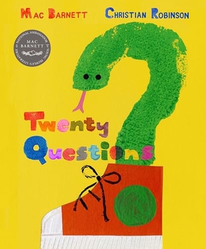 Barnett, Mac. Twenty Questions - (Stimulating Curiosity and Creativity with Engaging Questions - For Kids Ages 4-8). Candlewick Press (MA), 2023.