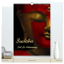 Buddha - Zeit für Entspannung (hochwertiger Premium Wandkalender 2024 DIN A2 hoch), Kunstdruck in Hochglanz