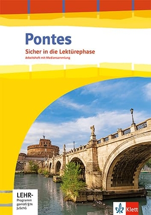 Pontes Gesamtband. Arbeitsheft 1. - 3. Lernjahr bzw. 1. - 4. Lernjahr - Sicher in die Lektürephase. Arbeitsheft mit Mediensammlung und Vokabeltrainer 3. bzw. 4. Lernjahr. Klett Ernst /Schulbuch, 2023.