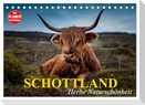 Schottland. Herbe Naturschönheit (Tischkalender 2025 DIN A5 quer), CALVENDO Monatskalender
