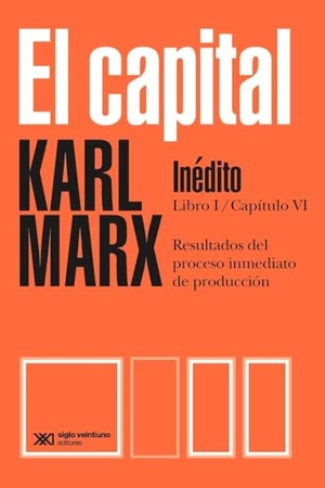 Marx, Karl. El Capital Libro I Capítulo VI Inédito. Siglo XXI Ediciones, 2024.