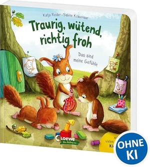 Reider, Katja. Traurig, wütend, richtig froh - das sind meine Gefühle - Bestärkendes Pappbilderbuch ab 2 Jahren - Hilft Kindern, ihre Emotionen bewusst wahrzunehmen und zu verstehen - Mit vielen Klappen zum Staunen. Loewe Verlag GmbH, 2025.