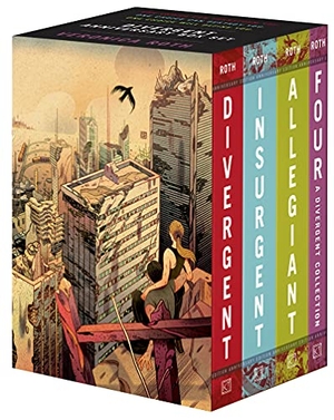 Roth, Veronica. Divergent Anniversary 4-Book Box Set - Divergent, Insurgent, Allegiant, Four. HarperCollins, 2021.
