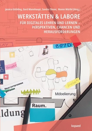 Würfel, Maren / Jessica Göthling et al (Hrsg.). Werkstätten & Labore für digitales Lehren und Lernen - Perspektiven, Chancen und Herausforderungen. Kopäd Verlag, 2024.