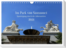 Im Park von Sanssouci - Spaziergang durch die Jahreszeiten (Wandkalender 2024 DIN A4 quer), CALVENDO Monatskalender
