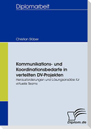 Kommunikations- und Koordinationsbedarfe in verteilten DV-Projekten