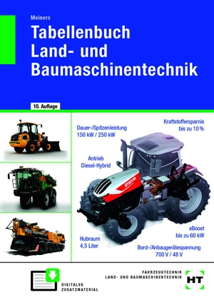 Meiners, Hermann. Tabellenbuch Land- und Baumaschinentechnik. Europa Lehrmittel Verlag, 2023.