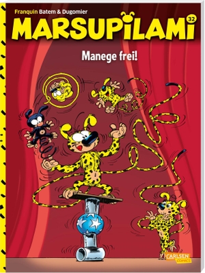 Franquin, André / Dugomier. Marsupilami 32: Manege frei! - Spannende Abenteuercomics für Kinder ab 8. Carlsen Verlag GmbH, 2023.