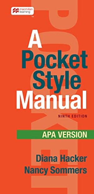 Hacker, Diana / Nancy Sommers. A Pocket Style Manual, APA Version. Bedford Books, 2023.