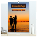 Freundschaft Weisheiten und Zitate (hochwertiger Premium Wandkalender 2024 DIN A2 hoch), Kunstdruck in Hochglanz