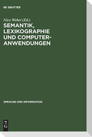 Semantik, Lexikographie und Computeranwendungen