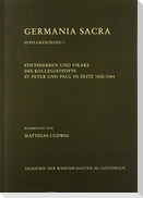Stiftsherren und Vikare des Kollegiatstifts St. Peter und Paul in Zeitz 1400¿1564